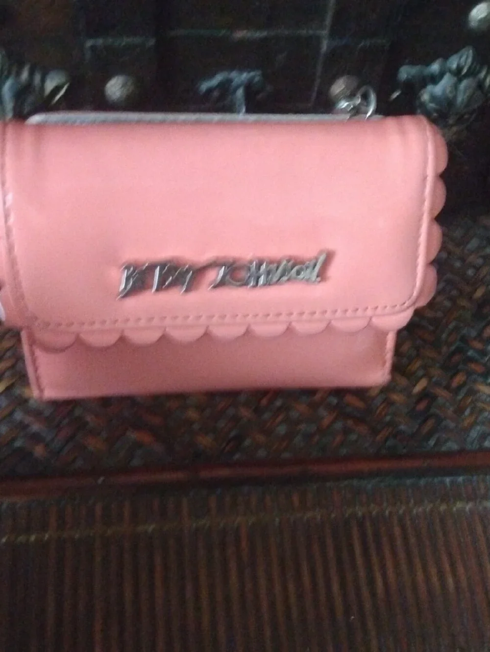 Betsey Johnson Pink Scallop-Edge Kids Wallet